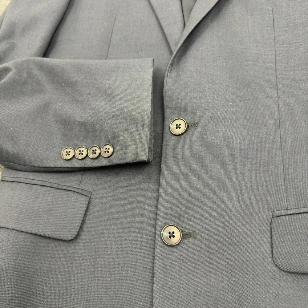 Jos A Bank Suit Jacket Mens 39 Long Gray Wool Traveler Slim Fit Professional